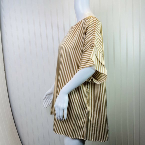 Banana Republic Size XL Womens Top NEW Brown Ivory - Picture 2 of 4